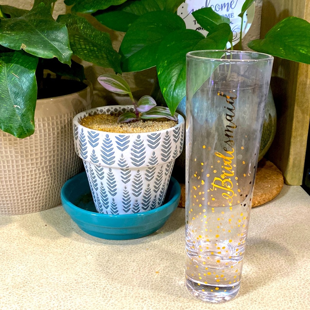 Bridesmaid champagne flute